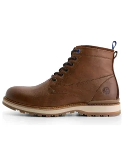 Leder-Boots "Malling" in Hellbraun