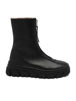 Leder-Boots "Nomi" in Schwarz