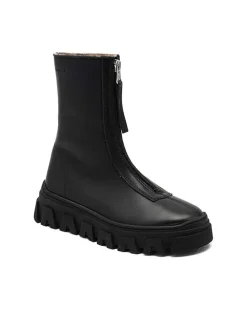 Leder-Boots "Nomi" in Schwarz