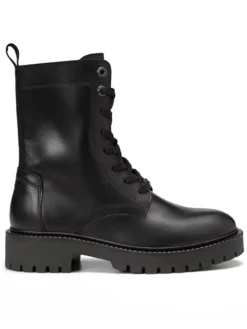 Leder-Boots "Phia" in Schwarz