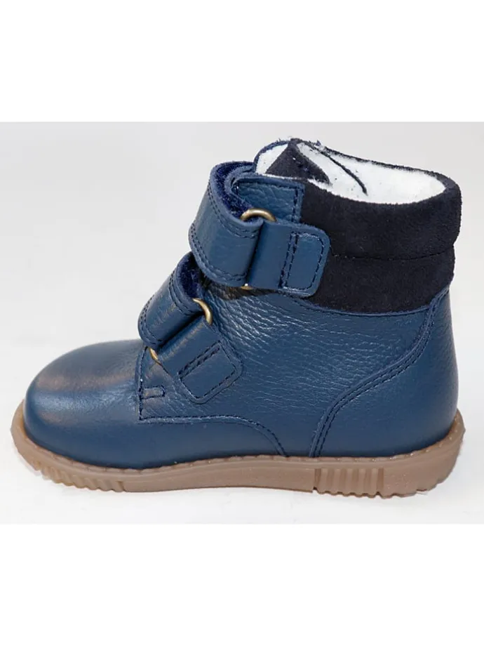 Leder-Boots "Robyn" in Blau