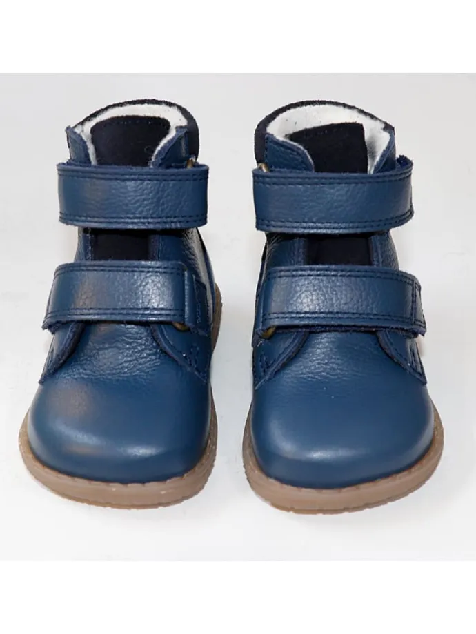 Leder-Boots "Robyn" in Blau
