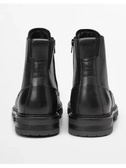 Leder-Boots "Rony" in Schwarz