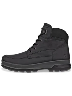 Leder-Boots "Rugged Track" in Schwarz