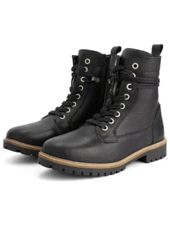 Leder-Boots "Trongsberg" in Schwarz