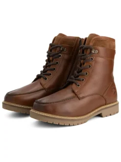 Leder-Boots "Tronstad" in Hellbraun