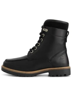 Leder-Boots "Tronstad" in Schwarz