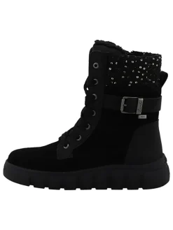 Leder-Boots "Victoria 1" in Schwarz