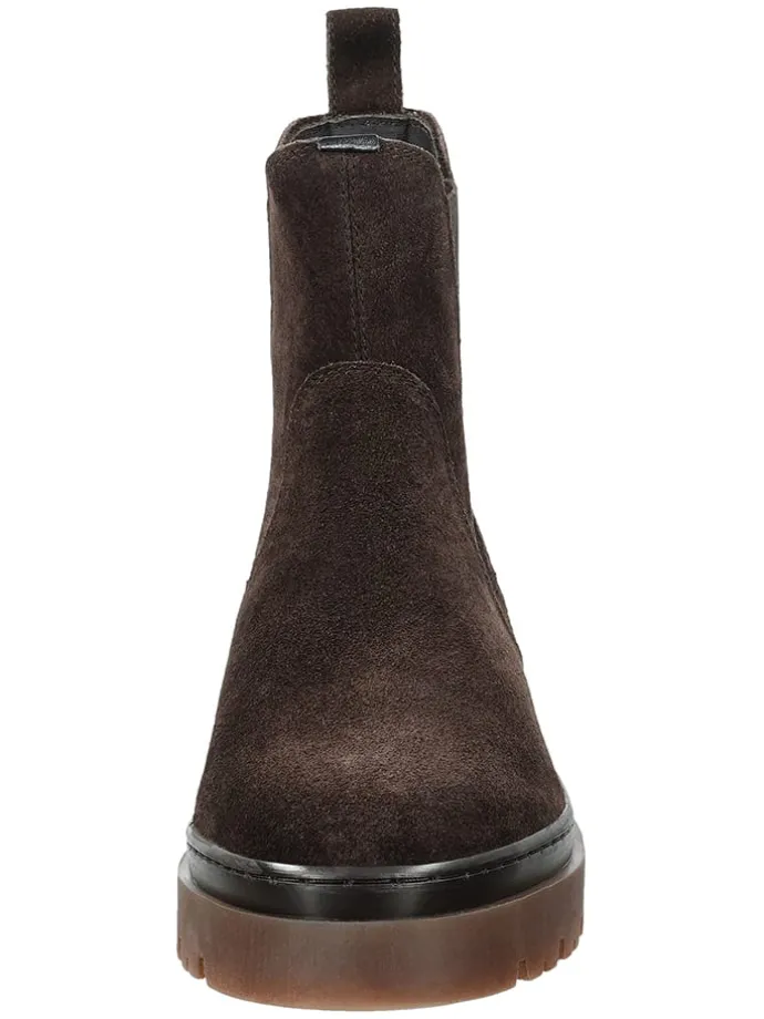 Leder-Chelsea-Boots "Aligrey" in Braun
