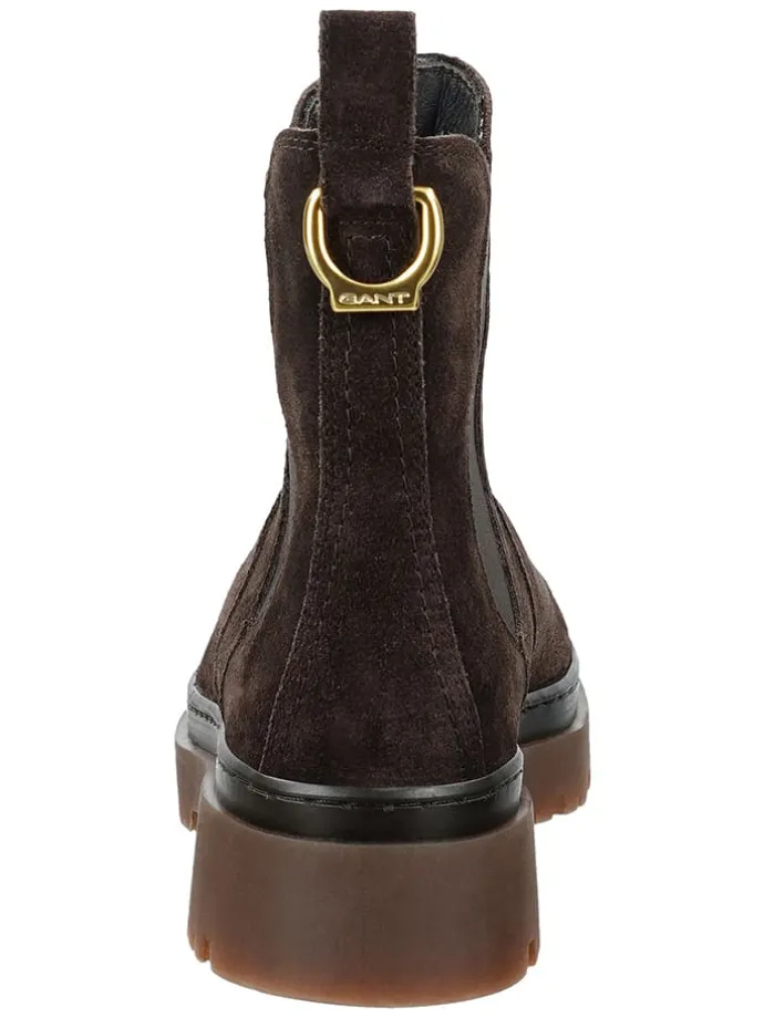 Leder-Chelsea-Boots "Aligrey" in Braun