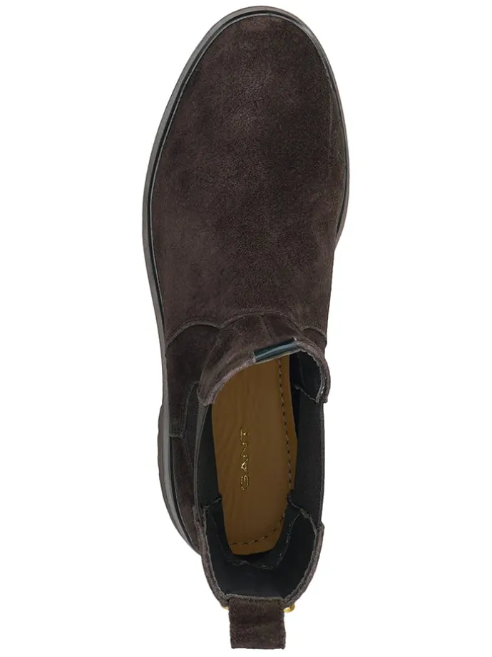 Leder-Chelsea-Boots "Aligrey" in Braun