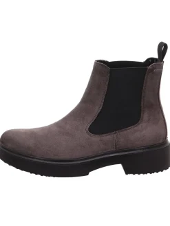 Leder-Chelsea-Boots "Angel-Ossido" in Grau