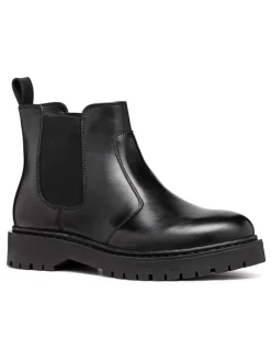 Leder-Chelsea-Boots "Bleyze" in Schwarz
