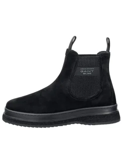 Leder-Chelsea-Boots "Blistown" in Schwarz