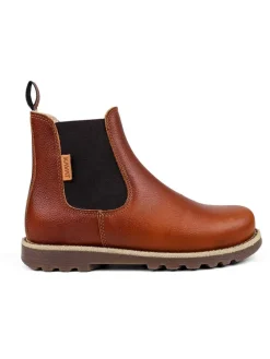 Leder-Chelsea-Boots "Bodås" in Hellbraun