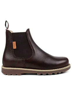 Leder-Chelsea-Boots "Bodås JR EP" in Dunkelbraun