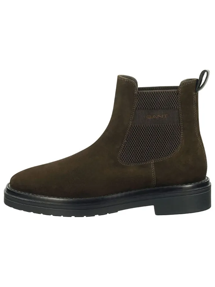 Leder-Chelsea-Boots "Boggar" in Braun