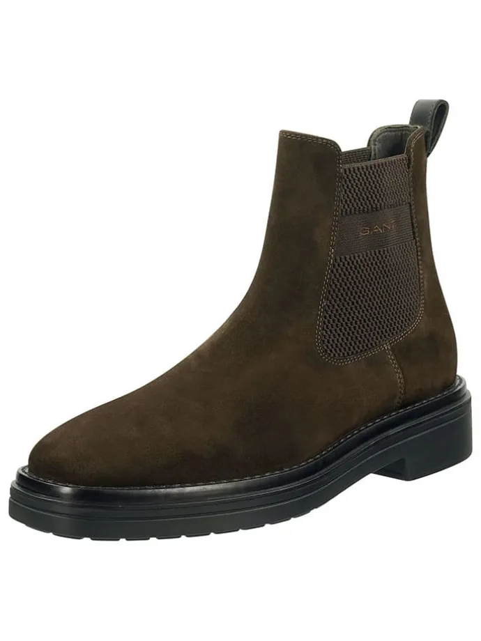 Leder-Chelsea-Boots "Boggar" in Braun