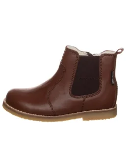 Leder-Chelsea-Boots "Caja" in Braun