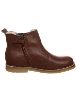 Leder-Chelsea-Boots "Caja" in Braun