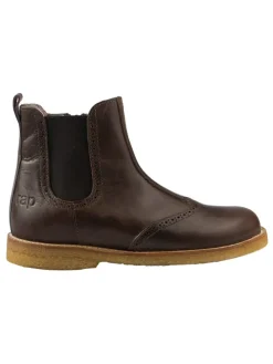 Leder-Chelsea-Boots "Chino" in Braun