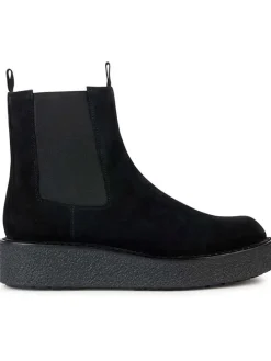 Leder-Chelsea-Boots "Elidea" in Schwarz