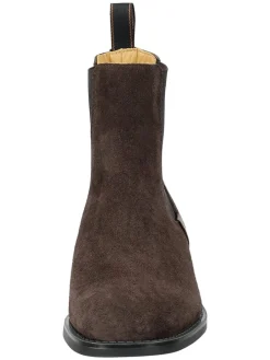 Leder-Chelsea-Boots "Fayy" in Braun