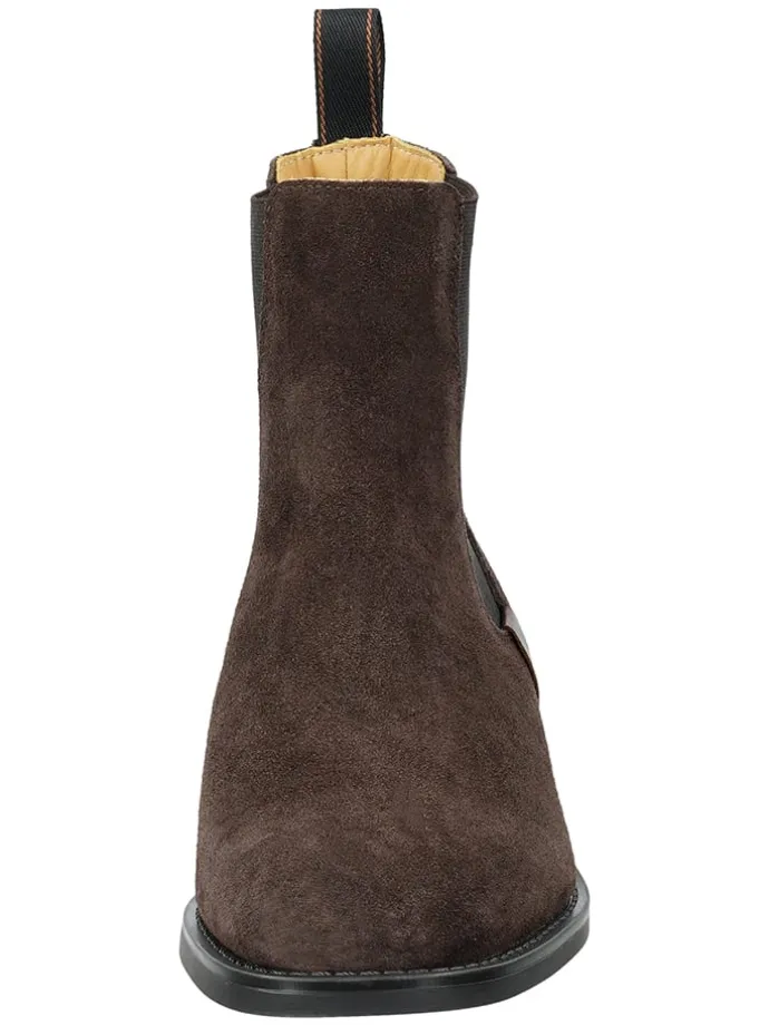 Leder-Chelsea-Boots "Fayy" in Braun