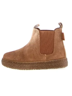 Leder-Chelsea-Boots "Figus" in Hellbraun