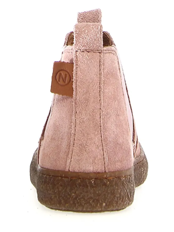 Leder-Chelsea-Boots "Figus" in Rosa