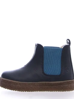 Leder-Chelsea-Boots "Filus" in Dunkelblau