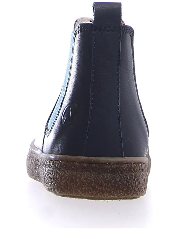 Leder-Chelsea-Boots "Filus" in Dunkelblau