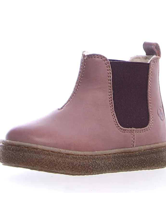 Leder-Chelsea-Boots "Filus" in Rosa