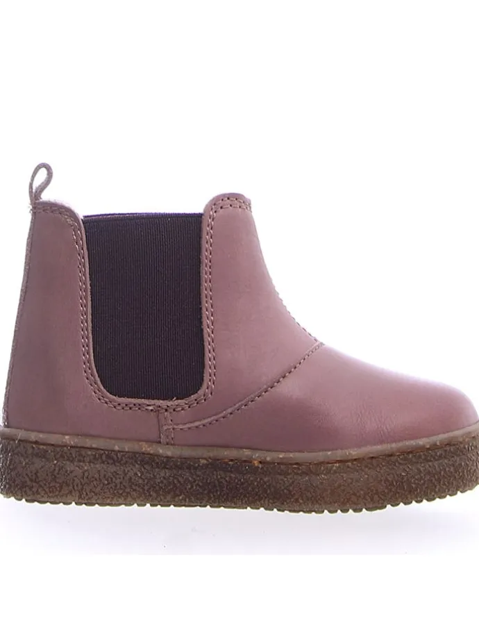 Leder-Chelsea-Boots "Filus" in Rosa