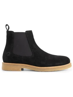 Leder-Chelsea-Boots "Fowley" in Schwarz