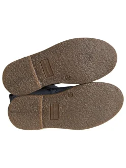 Leder-Chelsea-Boots in Blau