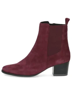 Leder-Chelsea-Boots in Bordeaux