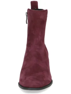 Leder-Chelsea-Boots in Bordeaux