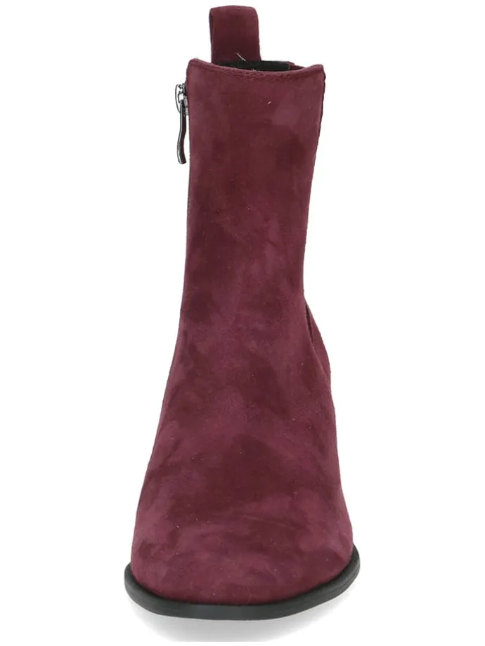 Leder-Chelsea-Boots in Bordeaux