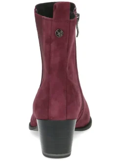 Leder-Chelsea-Boots in Bordeaux