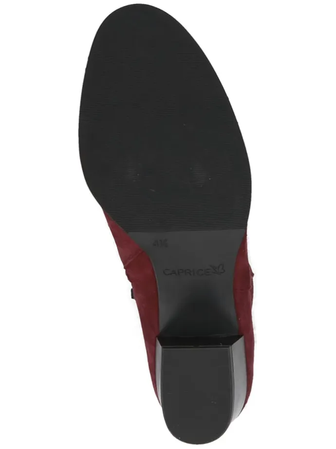 Leder-Chelsea-Boots in Bordeaux