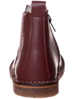 Leder-Chelsea-Boots in Bordeaux