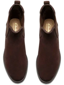 Leder-Chelsea-Boots in Braun