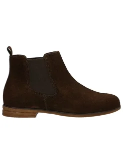 Leder-Chelsea-Boots in Braun