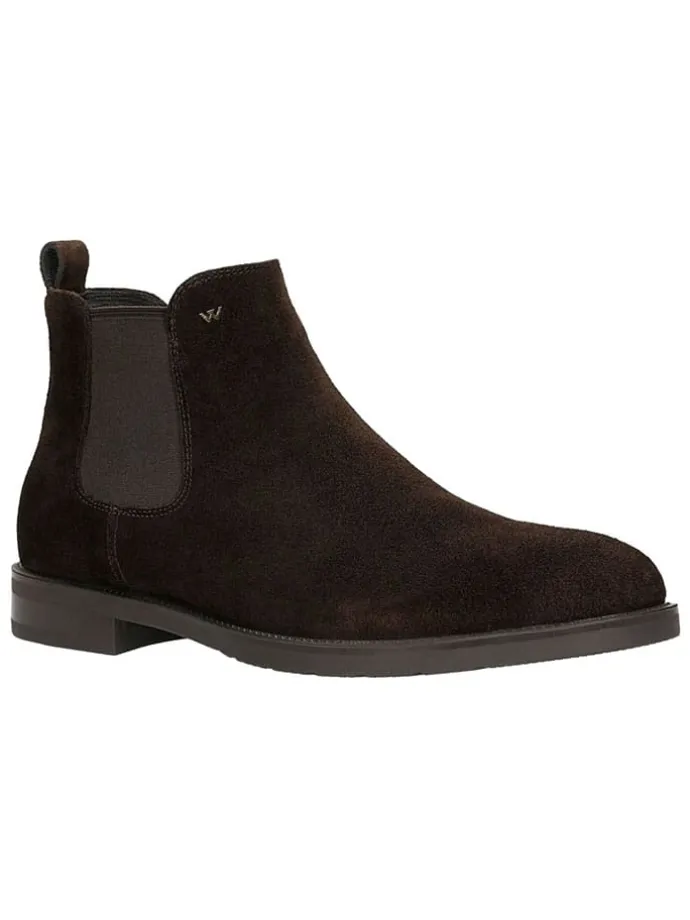Leder-Chelsea-Boots in Braun