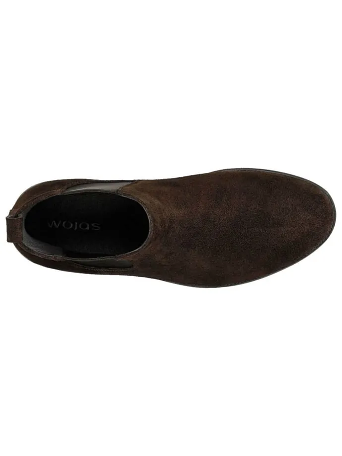 Leder-Chelsea-Boots in Braun