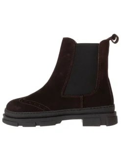Leder-Chelsea-Boots in Braun