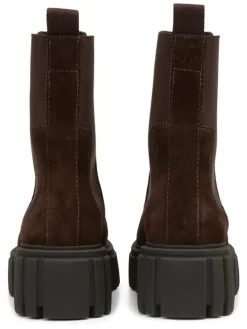 Leder-Chelsea-Boots in Braun