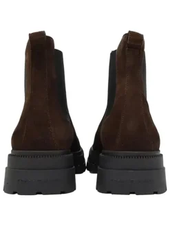 Leder-Chelsea-Boots in Braun