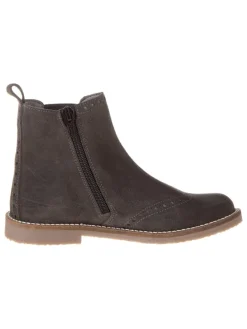 Leder-Chelsea-Boots in Braun